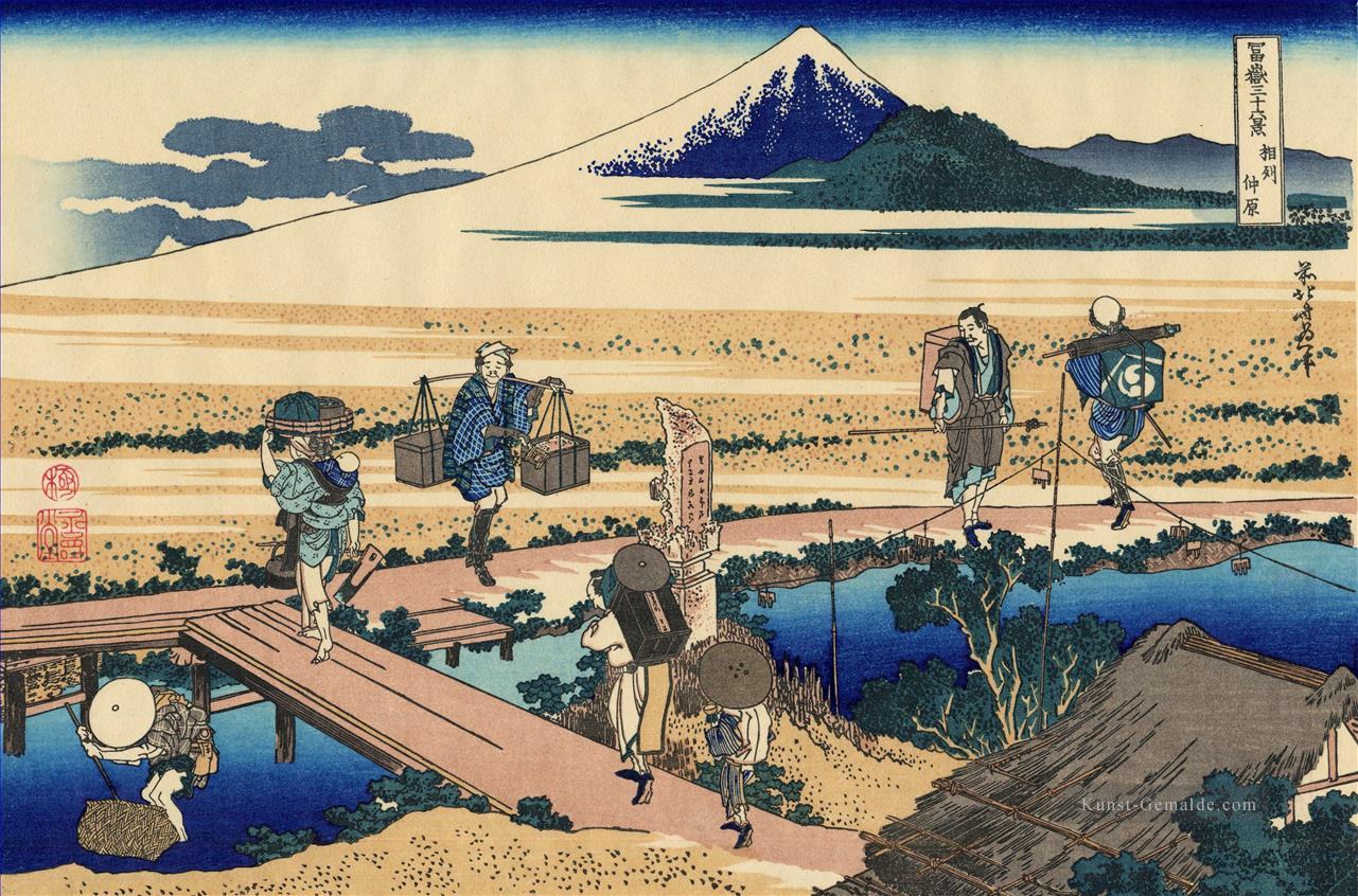 Nakahara in der sagami Provinz Katsushika Hokusai Japanisch Ölgemälde